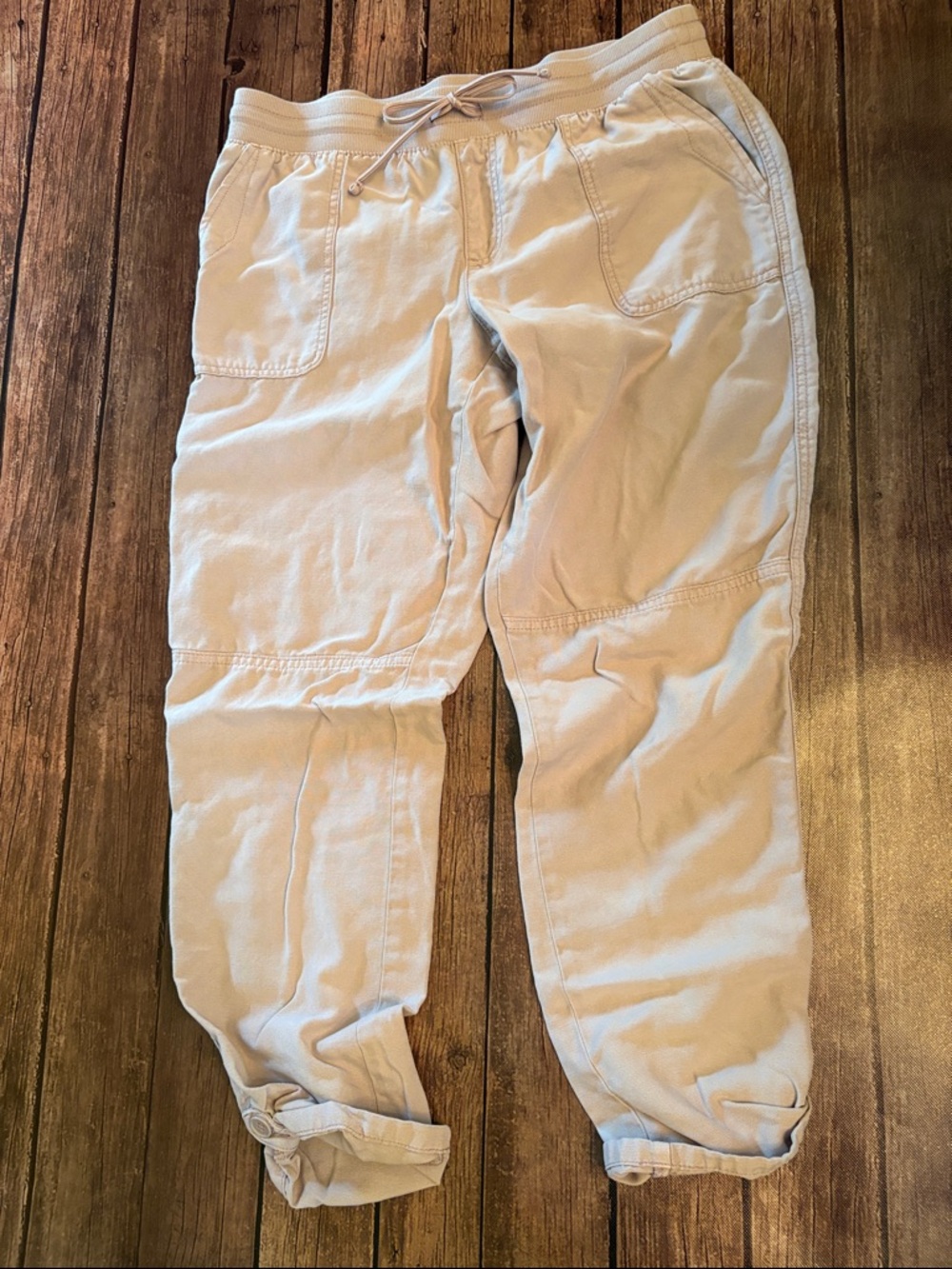 Maurices Pale Pink Casual Drawstring Pants Sz 8